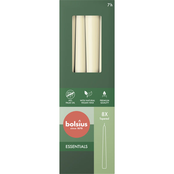 Bolsius gotische Kerzen weich Perle 24 cm