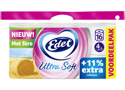 Edet Ultra soft toilet paper with straw