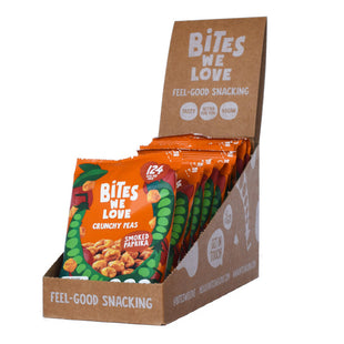 BitesWeLove Crunchy peas smoked paprika 12-pack