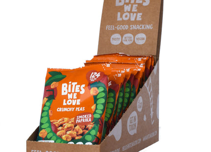 BitesWeLove Crunchy peas smoked paprika 12-pack