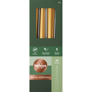 Bolsius Gotische kaarsen metallic golden orange