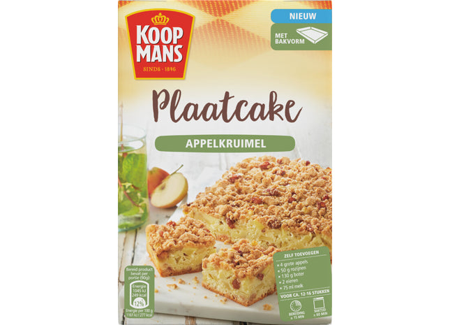 Koopmans Plaatcake appelkruimel  Dutchshopper