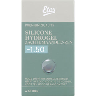 Etos Silikon weiche Monatslinsen -1,50