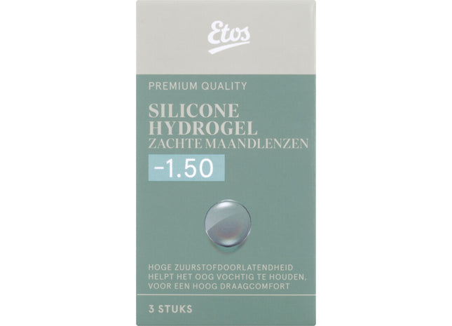 Etos Silicone zachte maandlenzen -1.50