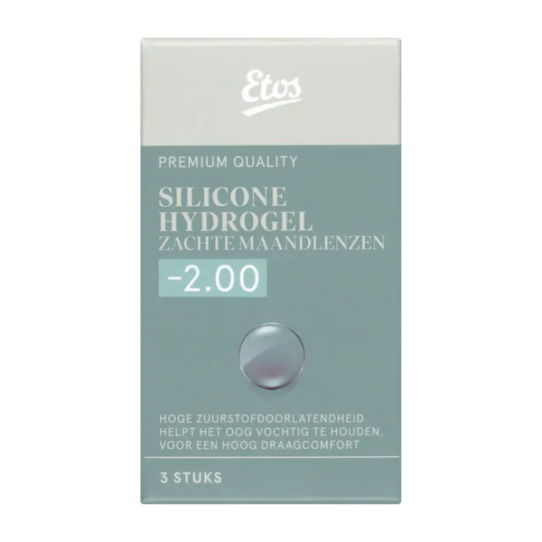 Etos Silicone zachte maandlenzen -2.00