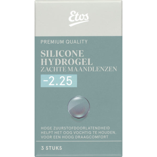 Etos Silicone soft monthly lenses -2.25