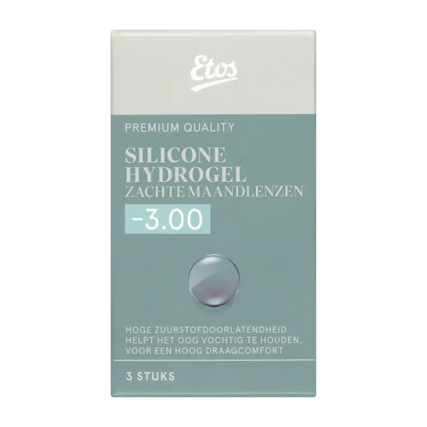 Etos Silicone zachte maandlenzen -3.00