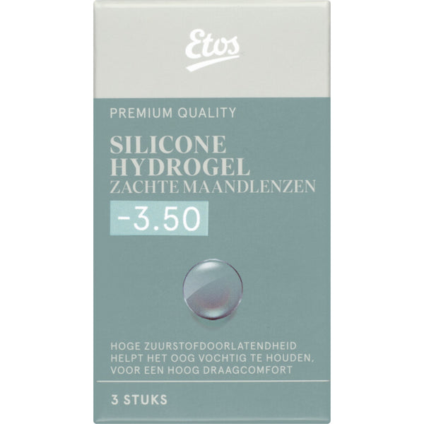 Etos Silicone soft monthly lenses -3.50