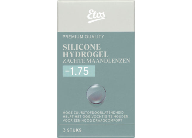 Etos Silicone zachte maandlenzen -1.75
