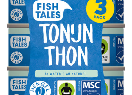 Fish Tales Skipjack tonijn in water 3-pack