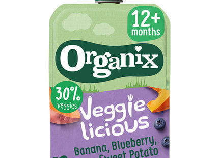 Organix Veggielicious banana blueberry pear 12m+