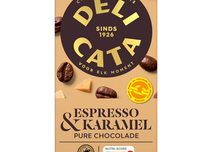 Delicata Bar espresso &amp; caramel dark chocolate