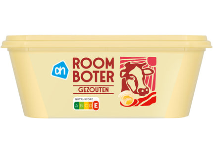 Butter salted in tub