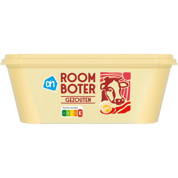 Salted butter in tub