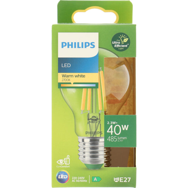 Philips Led fil standaard E27 40W helder  Dutchshopper