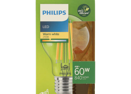 Philips Led fil standaard E27 60W helder