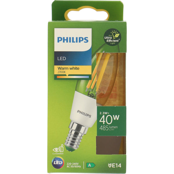 Philips Led fil kaars E14 40W helder