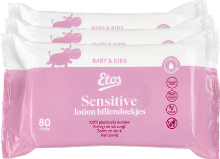 Etos Baby sensitive lotion billendoekjes