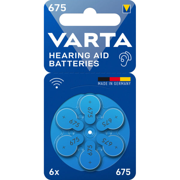 Varta hearing aid batteries 675