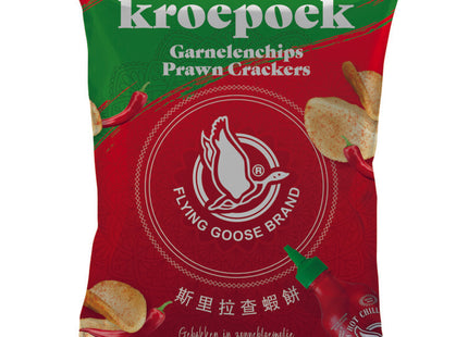 Flying Goose Sriracha original prawn crackers