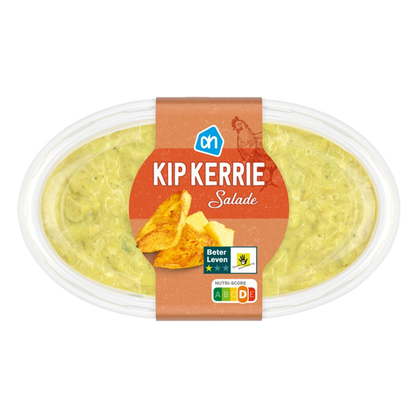 Kip kerrie salade