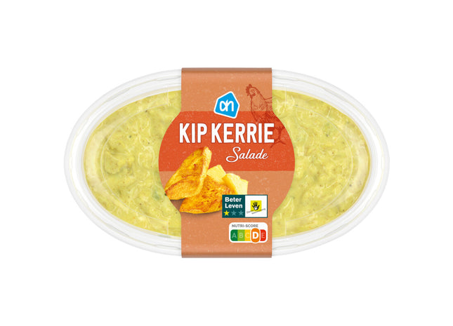 Kip kerrie salade