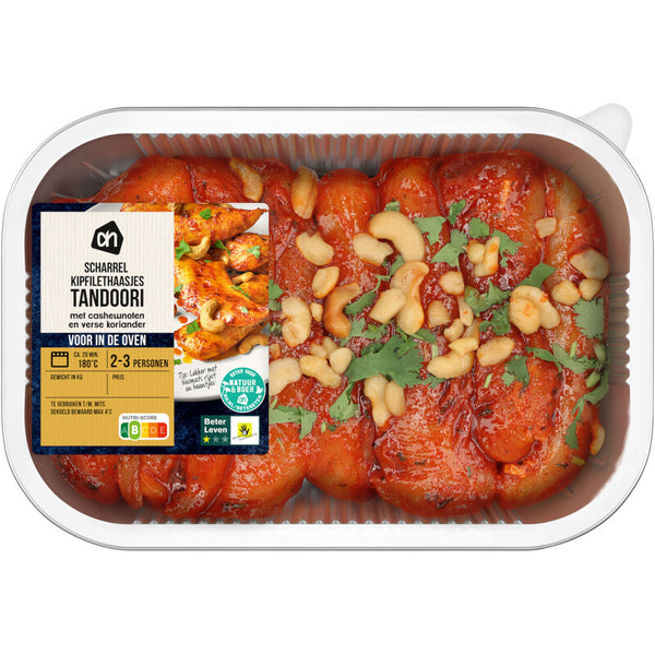 Voor in de oven kipfilethaasjes tandoori