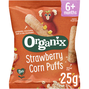 Organix Strawberry corn puffs 6m+