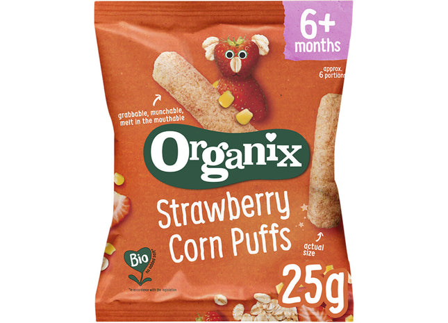 Organix Erdbeer-Mais-Puffs 6m+
