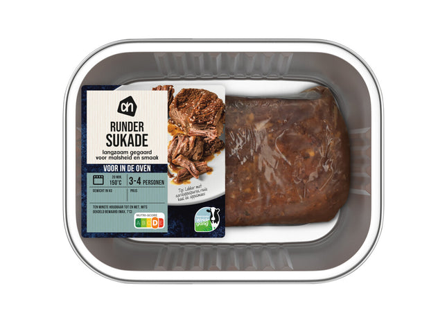 Voor in de oven runder sukade