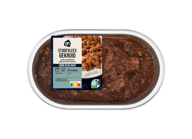 Voor in de oven stoofvlees gekruid