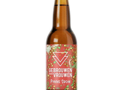 Gebrouwen door vrouw Pomme saison