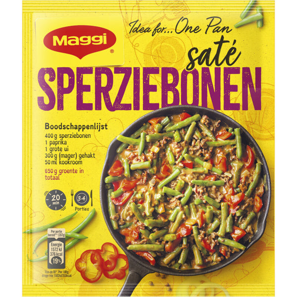 Maggi Dagschotel sperziebonen saté  Dutchshopper