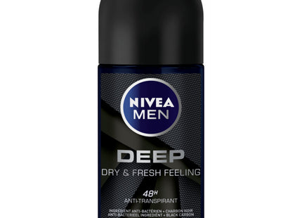 Nivea Men deep black carbon dark wood roller