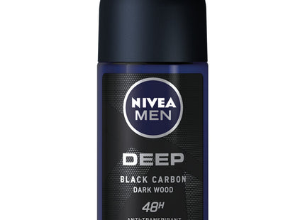 NIVEA Men deep black carbon dark wood roller