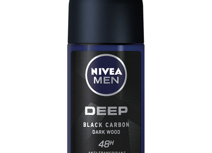 NIVEA Men deep black carbon dark wood roller