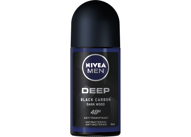 NIVEA Men Deep Black Carbon Dark Wood Roller
