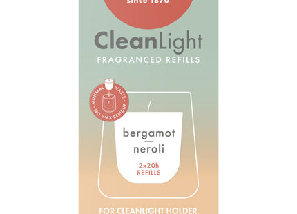 Bolsius Navulling clean light bergamot neroli
