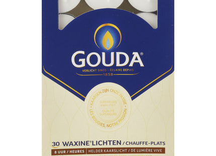 Gouda Tealights clear candlelight 8 hours