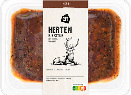 Herten biefstuk met truffelmarinade