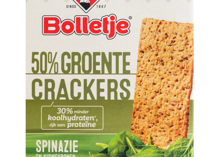 Bolletje 50% groente crackers spinazie