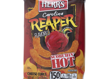 Herr's Carolina reaper scorcin hot cheese curls