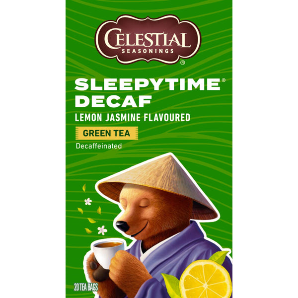 Celestial Seasonings Schlafenszeit entkoffeinierter Zitronen-Jasmin-Grüntee