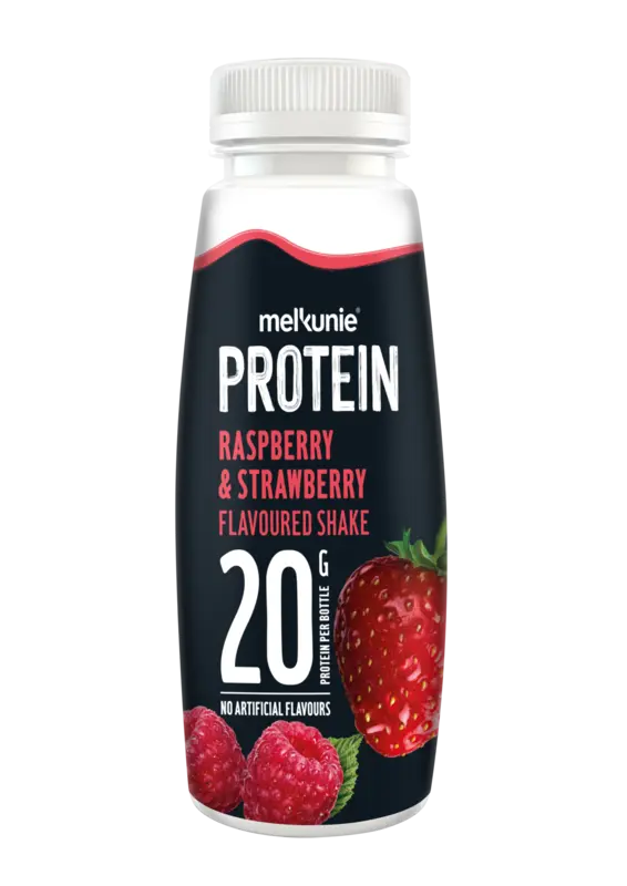 Melkunie Protein strawberry & raspberry shake