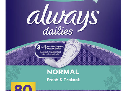 Always Fresh normal 0% perfume inlegkruisje