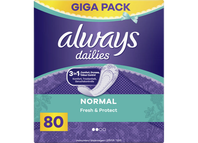 Always Fresh normale 0 % Parfüm-Slipeinlage