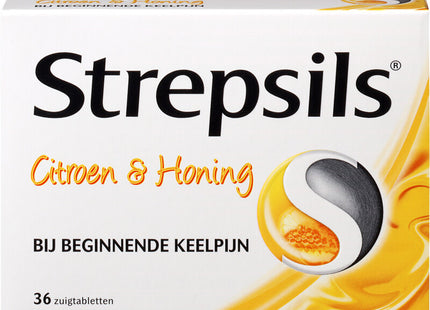 Strepsils Throat Tablets Lemon &amp; Honey