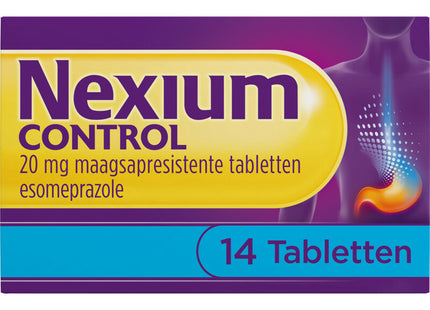 Nexium Control 20mg maagsapresistente tabletten