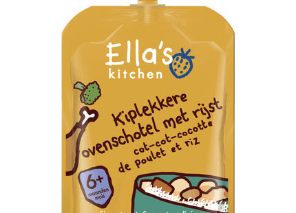 Ella's kitchen Kiplekkere ovenschotel met rijst 6m+