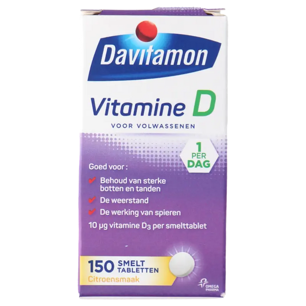 Davitamon Vitamine D smelttabletten citroen